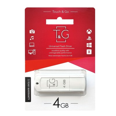 Купити Накопичувач USB 4GB T&G Classic серія 011 білий