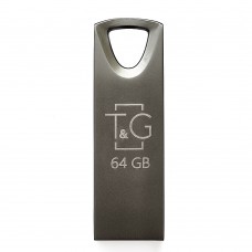 Накопичувач USB 64GB T&G металева серія 117 чорний