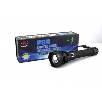 Ліхтарик ручний BL 601 P90 2*26650 battery із зарядкою від USB