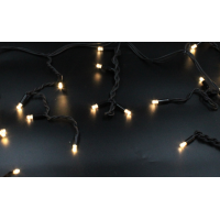 Xmas гірлянда LED 120 3.3Line Short curtain(Бульбашки/Бахрома)WW-2 5 Метрів Теп.білий Вул.+сполучЧерн пр