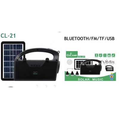 Купить Портативная станция с солнечной панелью и лампочками CL 21