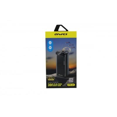 Зовнішній акумулятор Power Bank 30000mah PA12 22.5W AWEI (8413) від AWEI – найкраща ціна, доставка по Україні