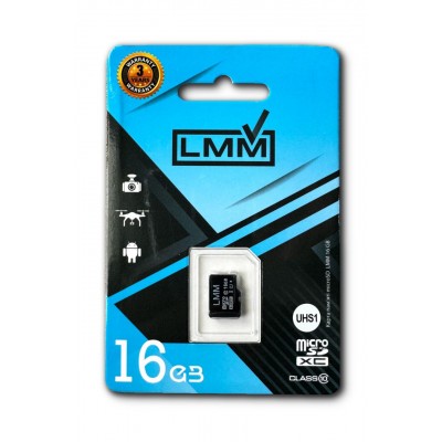 Карта пам'яті microSDHC (UHS-1) 16GB class 10 LMM (без адаптера)