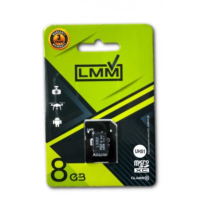 Купить Карта пам'яті microSDHC (UHS-1) 8GB class 10 LMM (з адаптером)