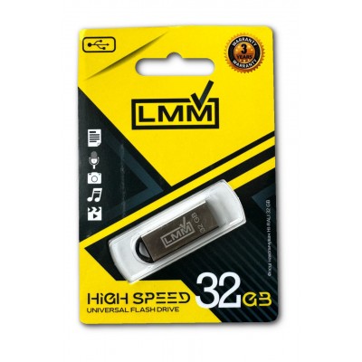 Купить Накопичувач USB 32GB LMM Fit металева серiя срібло
