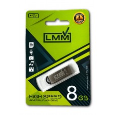 Накопичувач USB 8GB LMM Fit металева серiя срібло