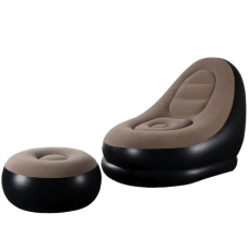 Надувное кресло с пуфом-подставкой для ног AIR SOFA