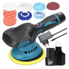 Аккумуляторная машинка для полировки 12V с 2 аккумуляторами и регулировкой скорости