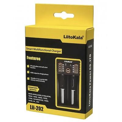 Универсальное зарядное устройство LiitoKala Lii-202 для 18650, AA, AAA Li-Ion (8900) от LiitoKala – лучшая цена, доставка по Украине