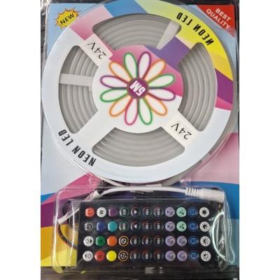 Лента Силиконова LED NEON RGB STRIP 5M APP (24v) (9462) от  – лучшая цена, доставка по Украине