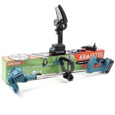 Набір акумуляторного тримера і кущі КРА-808 Krafftec (9415) від  – краща ціна, доставка по Україні