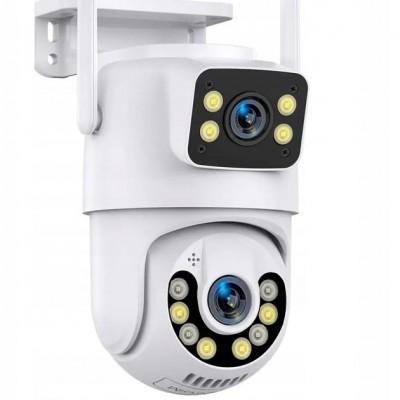 IP камера відеоспостереження A28 (YooSee APP) Wi-Fi 2 об'єктиву 3MP+3MP вулична з віддаленим доступом (9532) від  – краща ціна, доставка по Україні