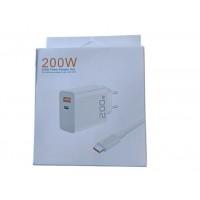 Адаптер USB, Type-C + кабель USB-Type-C  200W, USB/PD