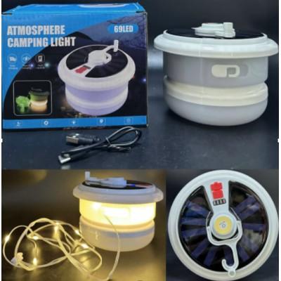 Кемпинговый фонарь с солнечной батареей RGB WITH 10M LED STRIP BL YX669 (10150) от  – лучшая цена, доставка по Украине