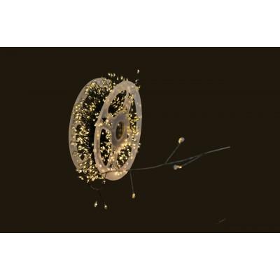 Xmas Гірлянда Мішура зелений провід 220В пульт дистанційного керування 8 режимів 30m 900L green wire WW-1 (10137) від  – краща ціна, доставка по Україні