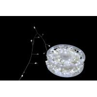 XMAS Гирлянда серебряный провод таймер пульт ДУ режимы 6Вт 30M 220V  W-2 SILVER LINE