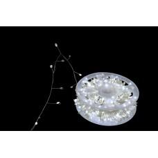 XMAS Гирлянда серебряный провод таймер пульт ДУ режимы 6Вт 30M 220V  W-2 SILVER LINE