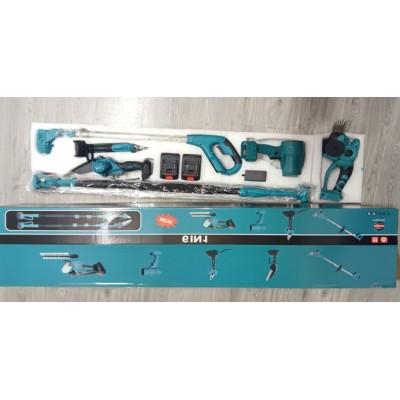 Комплект для сада: Триммер, Триммер для кустов, Секатор, Цепная пилка, Воздуходуйка, Удлинитель. 6в1 (10297) от Domotec – лучшая цена, доставка по Украине