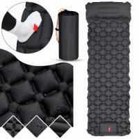 Туристичний надувний матрац із подушкою