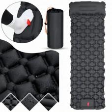 Туристичний надувний матрац із подушкою