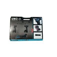 Набор акекумуляторных инструментов 3в1 UKC Шуруповерт, Гайковерт, Угловая шлифовальная машина. Набор акекумуляторных инструментов 3в1 UKC Шуруповерт, Гайковерт, Угловая шлифовальная машина.