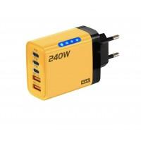 Адаптер 240W 3 Type-C та 2 USB QC 3.0