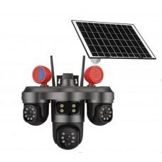 Камера видеонаблюдения, 3 объектива, Wi-Fi, сигнализация, VN-404, приложение V380