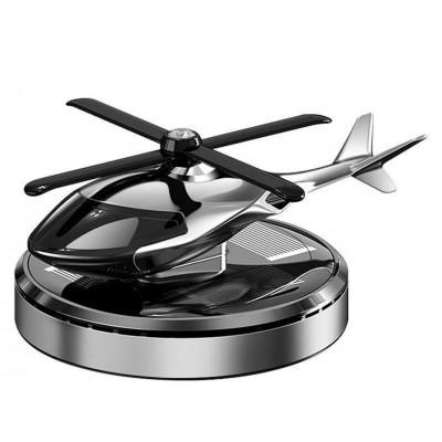 Автомобильный ароматизатор на солнечной батарее. Вертолет с вращающимися лопастями - (10283)