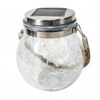 Декоративный хрустальный стеклянный LED шар для террасы на Солнечной Батарее garden light jar