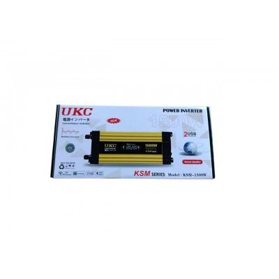 Перетворювач AC/DC KSM 1500W 12V LCD+2 USB (10531)