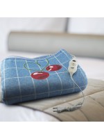 Электропростынь с сумкой electric blanket 150*160 blue cherry